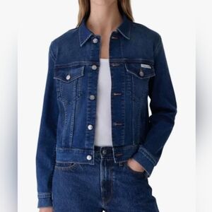 Calvin Klein denim classic trucker jacket, size XS